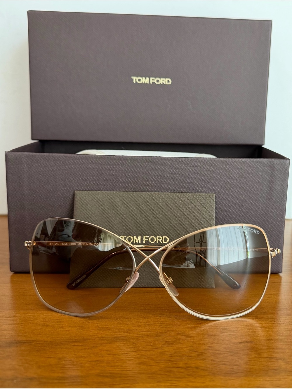 Tom Ford Colette Butterfly Sunglasses TF250 Brown